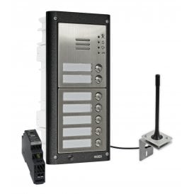Videx GSM4K-7/M/4G | Seven Station Flush 4G GSM Intercom without Keypad | Matt Finish