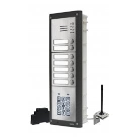 Videx GSM4KCR-7/M/4G | Seven Station Flush 4G GSM Audio Kit with Backlit Keypad | Matt Finish